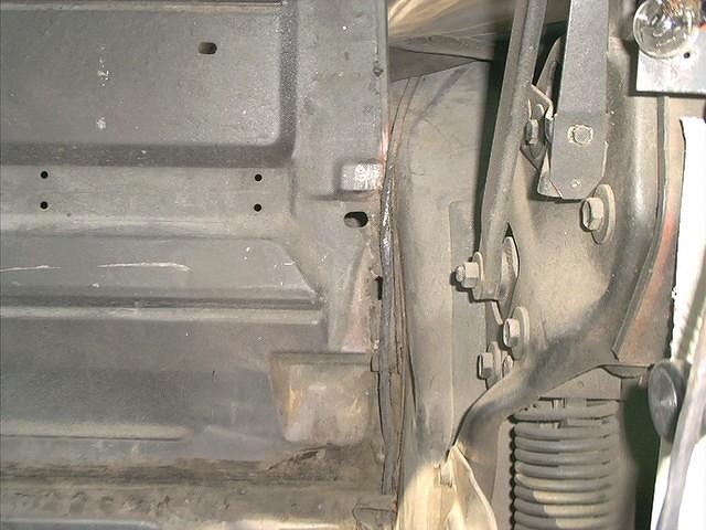 This is the other side where the Fold Down Rear Seat Bracket goes.