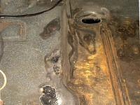 It is real easy to fix a trunk floor like this.  Of course if you want to do it right then cutting out the rotten metal and installing new is the only way.