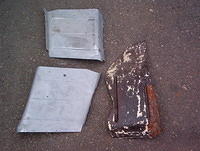 Here you have the old Rear Quarter Panel Metal Plates.  The Upholstery is applied onto these items.