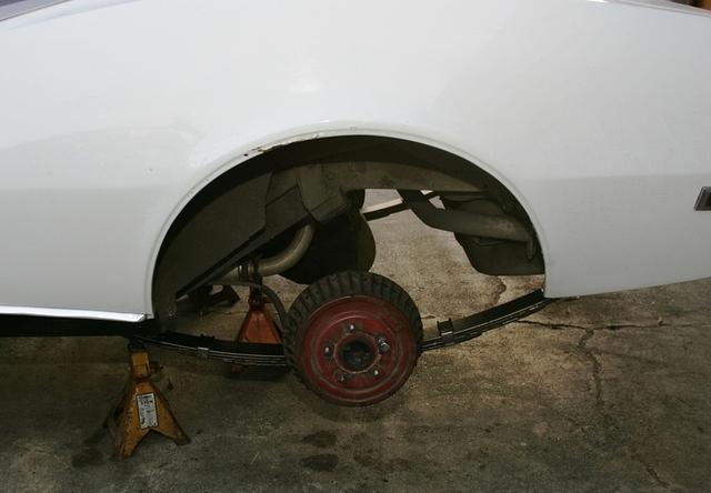 There have been multiple repairs done to the rear quarter wheel well areas.  You can tell by the fact that the rust is once again showing it's ugly existance.