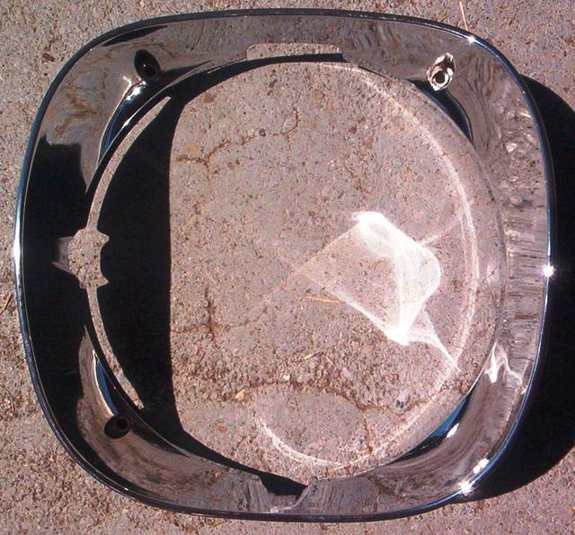 Here is the shot of the Rechromed Front Headlight Bezels.  Now sure you can find these NOS but if you got OEM parts it is just as correct to have them Show Chromed.  Not only that but they will look better.