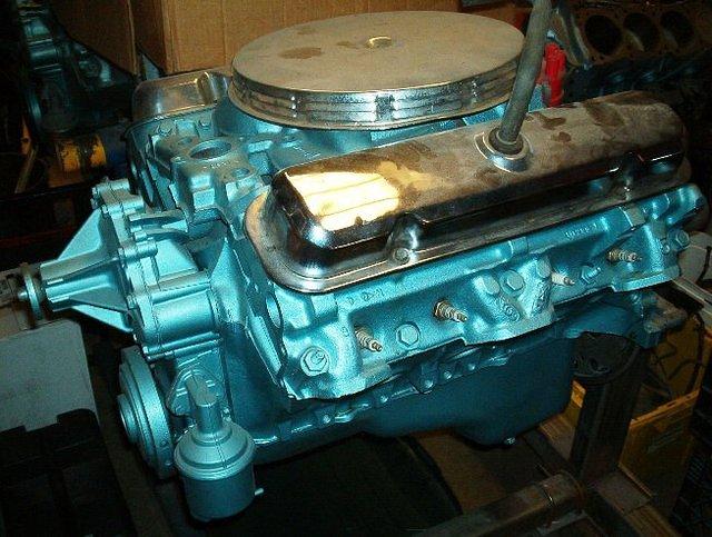 Oh, here is the bad boy GTO Motor. This is the Completely Dyno Ran 455 H.O. one year only GTO High Compression casting number 64 Heads 390 Horsepower Four Bolt Main Motor.  This was the bad boy for 70 GTO's.  I have had this one sitting for a project o...