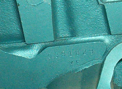 Right here you will find the two digit alphabetical identifier that tells you the type of block that you have.  In this case it is a 1970 455 High Output.  Pontiac only made this engine one year.  Same goes for the cating number 64 heads.  Very sought ...