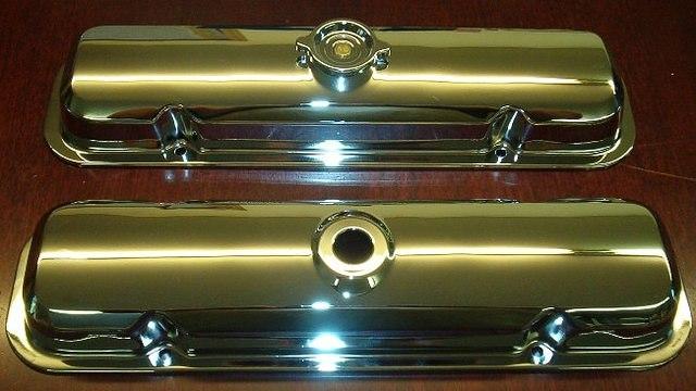 Here is the Beautiful Chrome Valve Covers that came on the 400 High Output Engines that came out in 67.  If you got the 400 High Output you also got the Chrome Air Cleaner.  General Motors was very detail orientated