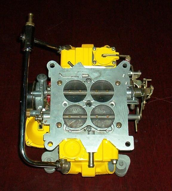 Here is the base of the carburetor.  It looks pretty cool. Nice and clean and ready to go.  Now all it needs to be is boxed up and set into the crate.  Got to love it.