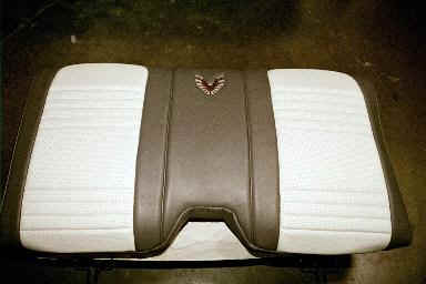 Custom Leather Seats with Bird Embroidery