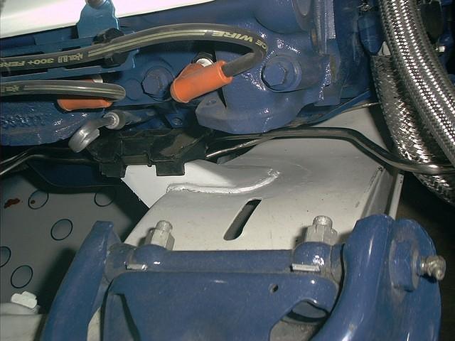 Here you can see the modified Engine Mount.