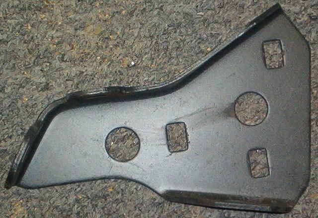 Here is the backside shot of the Bracket.  You got to have these little jewels to mount your Front Bumper Assembly.