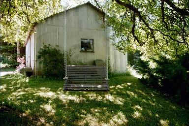 This the the Hidden Garage.  She just wo'nt let anyone go in here.  I bet she has Caskets and stuff in here.