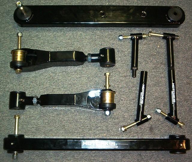 Here is the Whole kit.  This is the best setup that you can get.  Full lenght welded, adjustable, grade 8 bolts, heavy duty strut rods to connect and reinforce the rear trailing arm attaching areas.