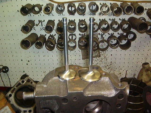 Here is an example of the valves that I have Custom made for our Engines.  They are Swirl Polished.  The Stems are UnderCut.  The heads are Tulipped.  All these little items make a big difference.