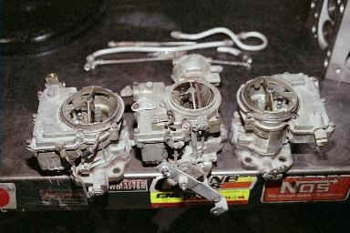 Here is the typical example of a used set of Carbs.  I have to take them in this condition and remanufacture them to look as perfect as possible.