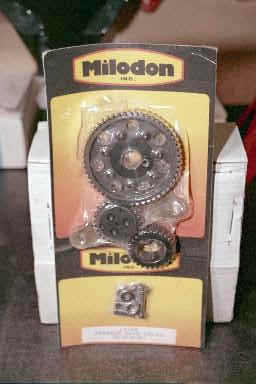 This is my preferred timing device.  Although Bill's motor has a double roller timing chain I had wanted to install the Milodon Gear Drive.  Their instructions state "You have just purchased the Finest Gear Drive available, and with proper installation...