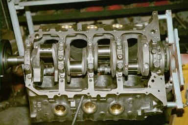 Here is the typical lower end of a Pontiac Engine