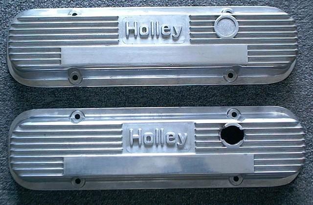 Ops custom valve covers.  These might just undermine the idea of hiding the Heavy Duty Horsepower under the stock looking items.  Have to think about these.