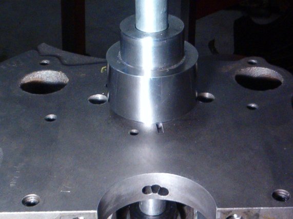 The machining on this piece is also a GO, NO GO Guage.  If it slides into the front of the block without some resistance, the Front Cam Shaft Bearing Bore is to large.  If it does not go in to far then their is probably some Small Nicks, Burrs etc in t...