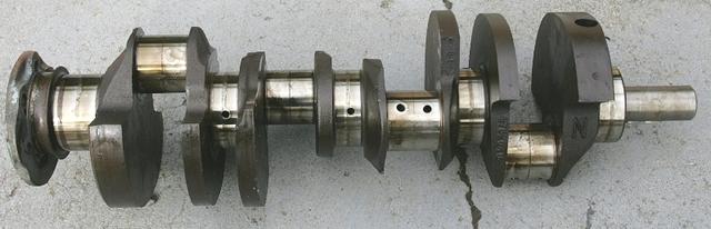 Even though I did this for the photo do not do this to your Crankshaft for any extended period of time.  If the CrankShaft was Forged it would bend.  Cast Iron on the other hand is hard like Glass and the Molecular Bonds within the metal do not allow m...