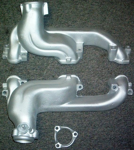 Here you see a work of our Art.  You will notice that this set is done in our Cast Iron appearing coating.  It is not a shiney as the Cerma Chrome coatings.  In these manifolds I have taken the time to reinstall the Thermostatic Preheat Valve.  These a...