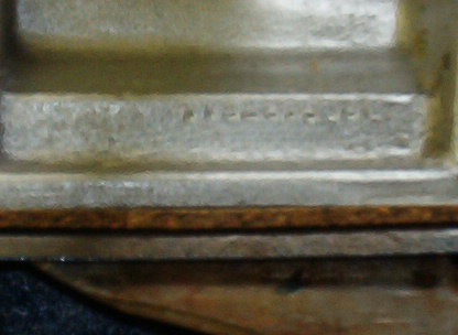 If he takes his time and carefully utilized a Sharpie Ultra Fine Permenent Black Marker and fills in the stampings he may be alble to verify that it is his vin number.  I hope so.