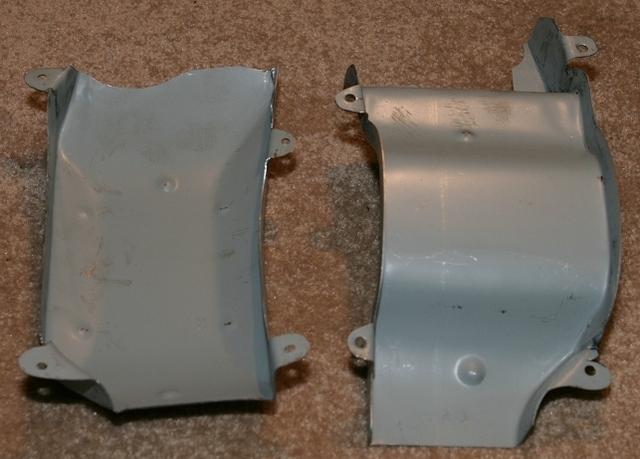 These are the Heat Shields that go over the Exhaust Crossover.  Now they are usually painted and as such it just burns off over time and rust also.  These are the items that I did for Luis and his 67 Firebird.  You can check out his Album on the Intern...