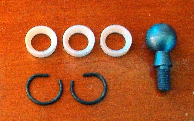 Many of the items have additional parts that make up the complete assembly.  In the case of the Z-Bar it alone does not perform the job.  There are the four bushings, and the two clips and the ball post.