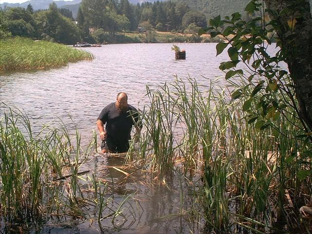 Danny swmming in da Lake