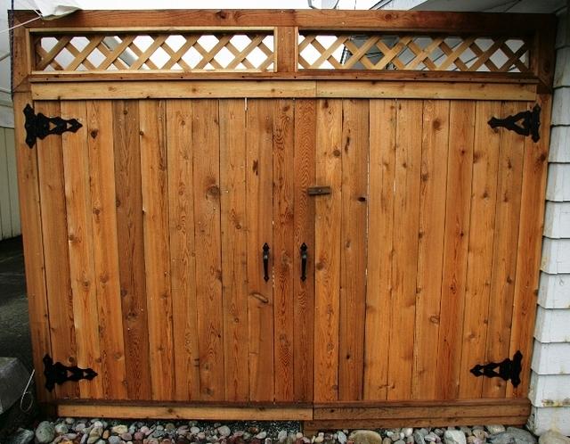 This is what we ended up with and it was great.  I built this gate to last.  Nice big boards with a solid glued and screwed frame to back them up.  Big hinges and perfect alignment.