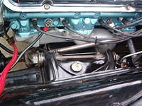 Now that it is sitting back into the car you can see the clearance of the Ram Air Manifolds.  They fit tight not to mention the battery cable tube.