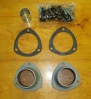 Here is the Flange and Bolt kit for the Heddars.  You will notice that they are also with the correct Flange Gaskets.  You will need to utilize Permatex RTV High Temp for these little items to seal.