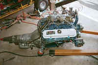 It all started with that big long tail shaft Turbo 400 Tranny.  You would think that updating would be easy.