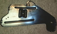 This is the back side photo of the Hood Latch Reinforcement Plate.  This is an example of the back side of the aforementioned plate and has no line number.