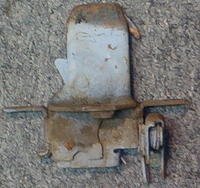 Here is the Hood Latch for a 69 Firebird. These are a very difficult item to restore correctly. They have to be taken apart and the metal components have to be plated and painted into the correct colors and hues. This is the difference between a bac...