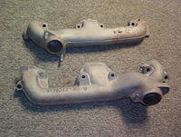 Well here is a set of carefully abrasively blasted OEM Log Manifolds.  They are next to no good and I can only see providing this cleaning to keep them in good shape while they sit in a box under your Garage Bench.