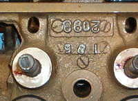Here you can see the full part number and the date code.  I was amazed to see it this way.  Some old heads are like this.