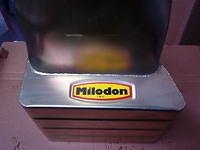 Shoot Milodon hardly had enough room for their sticker.  This is the last sticker the Squirrel sees when he runs in front of a Goat.  Kinda a nice touch.