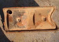 Here is the correct Valley Pan. Looks quite rusted and used. Should work ok. Notice that the rubber groument is long gone. Probably will need a good cleaning before anything is done.