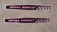 These are indicative of a Dealership in the 60's.  They did a performance upgrade package that included some decals just like these.  I guess I should get some that say Physcho Goat.  I do not see any Bobcat in your GOAT