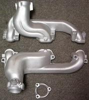 Here is what a set of OEM Style Ram Air Round Port 455 High Output Exhaust Manifolds look like in our Flat Cerma Chrome finish.  This is the OEM style look.  It looks just like they were left bare to rust like the factory would of sent them out the door.