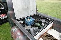 Some items like this custom battery tray can be found just behind you local food store.  Then there is the custom tool box,  You can usually get that from a farmer's yard sale.  It takes time and parts sources to put it together.