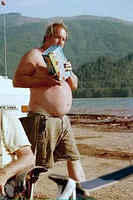 Who says men cannot be pregnant.  Here is definate proof that is not true.  Hope it is human.