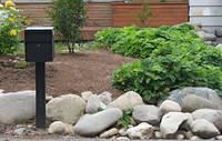 Here is the first planter box.  It was designed into the deck that we made.  I engineered it so that it was open to the dirt under the deck for drainage.